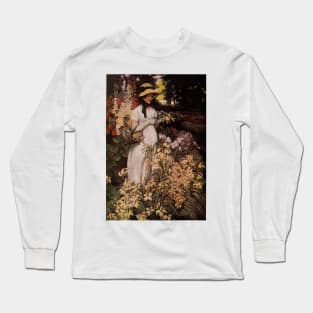 Girl in the garden Long Sleeve T-Shirt